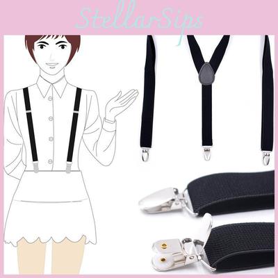 Stylish Kids Elastic Suspenders And Bow Tie Set For Boys And Girls In Multiple Colors