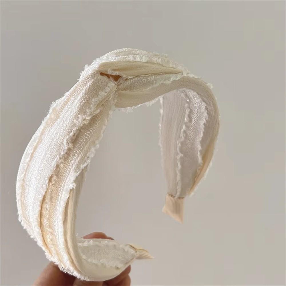 Twill Fabric Women's Knotted Headband Solid Color Twill Headband Hair Accessories Shopping Wear