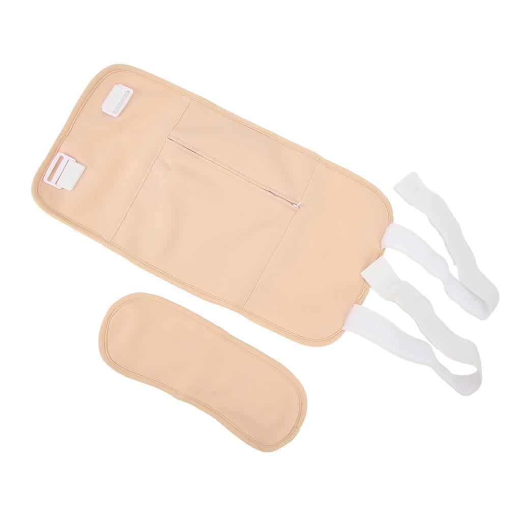 Castor Oil Packs Skin Friendly Adjust Size Reusable Washable Castor Oil Wrap for Neck Waist Skin Color