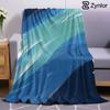 Deep Blue Transparent Geometric Ultra Soft Sherpa Fleece Blanket Fluffy Warm Halloween Cozy Throw for Sofa Couch Gift All Season