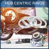 INFINAUTO Hub Centric Rings 57.1mm Inner To 66.6mm Outside Diameter Vehicle Wheel Hub Rings Aluminum Alloy 4pcs