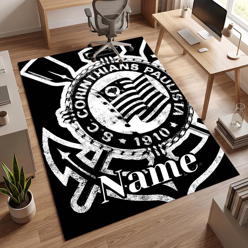 Sport Club Corinthians Paulista (1) Personalisierter Name Büro Teppich Stilvolle Dekoration für Wohnzimmer Schlafzimmer Küche