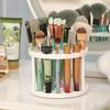 360 Rotating Makeup Brush Organizer 45 Holes Visible Large Capacity Cosmetic Storage for Home Vanity Use