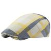 White Fang Checked Vintage Hunting Stylish and Cute for Men and CZA245 Cap, Women, (Yellow)