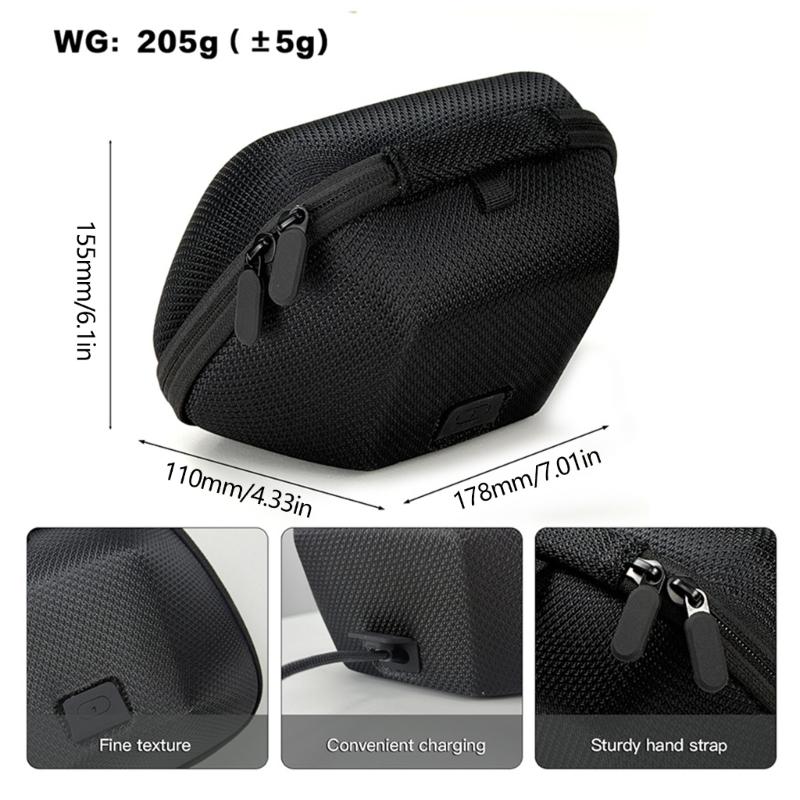 Travel Storage Bag Carrying Case For Gaming Controller Accessories Featuring Shockproof Construction And Convenient Handle