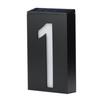 Solar Powered 0-9 LED Light House Address Number Street Road Doorplate Wall Lamp