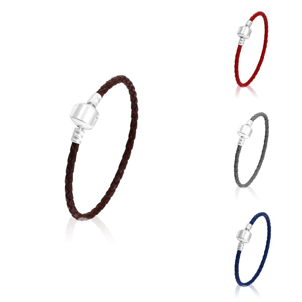 Stylish Unisex Braided Leather Bracelet With Durable Titanium Steel Magnetic Clasp