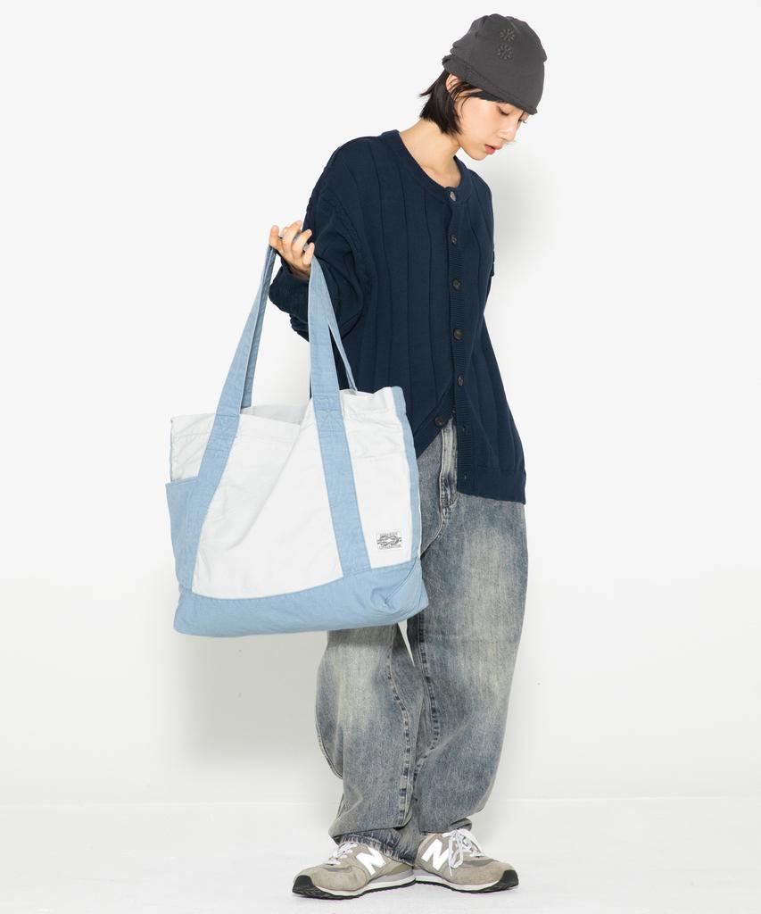 Xtonz Xta108 Ripstop Cotton Washed Tote Bag (Blue)