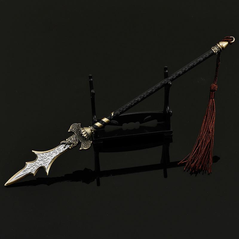 Black Myth Katana Swords Vintage Sun Wukong Three Pointed Two Blade Weapon Real Size Japanese Katana Samurai Sabre Cosplay Prop