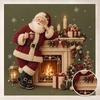 DIY Christmas Santa Claus Pearl Painting Kit for Crafting. Home Wall Decoration