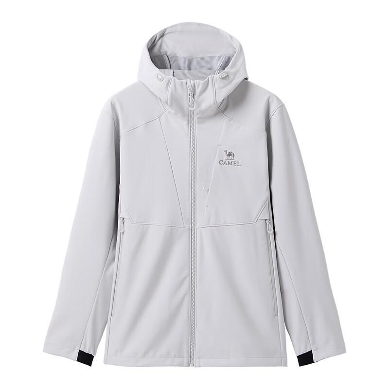 CAMEL Men's Urban Outdoor Hooded Softshell Flight Jacket