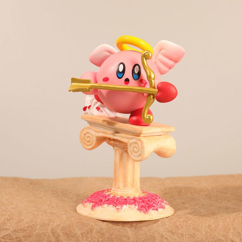 Cupid Cartoon Kirby Figure Toy Car Ornament Room Desktop Decor Model Gifts Kids