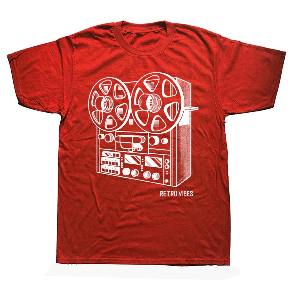 

Novelty Cassette Tape Reel To Reel Analog Sound System T Shirts Streetwear Short Sleeve Birthday Gifts Summer Style Tshirt S