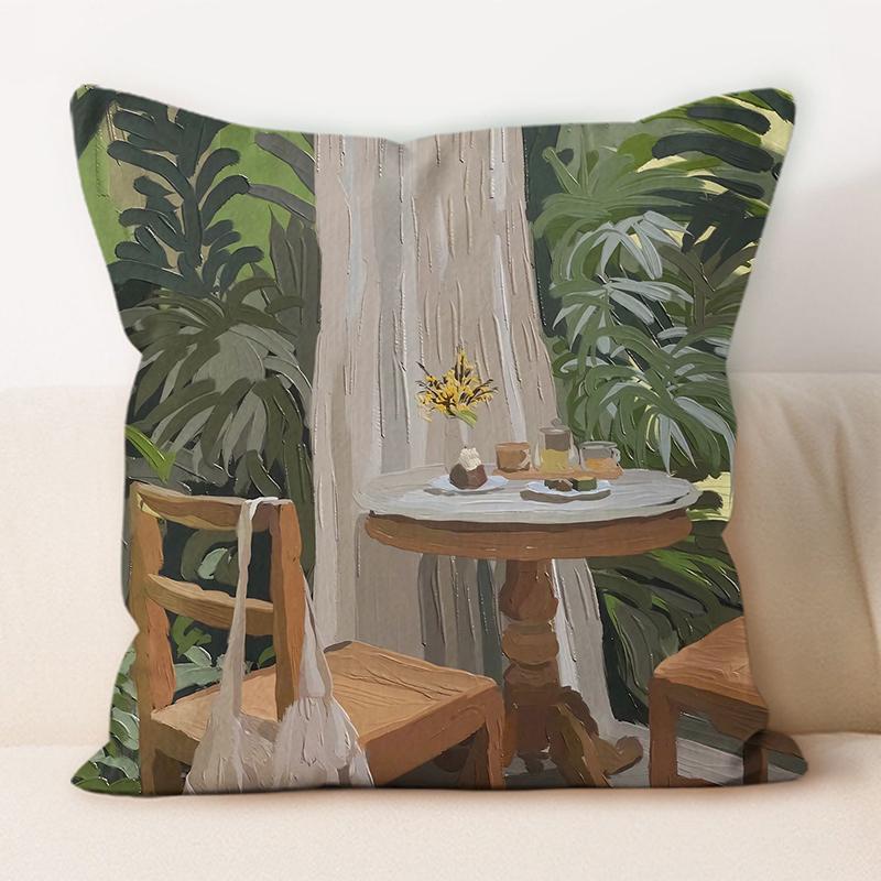 "Artistic Wine & Grapes Leisure Throw Pillow Cover"