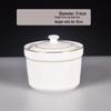 ZISIZ Gold Rim Stew Cup with Lid
