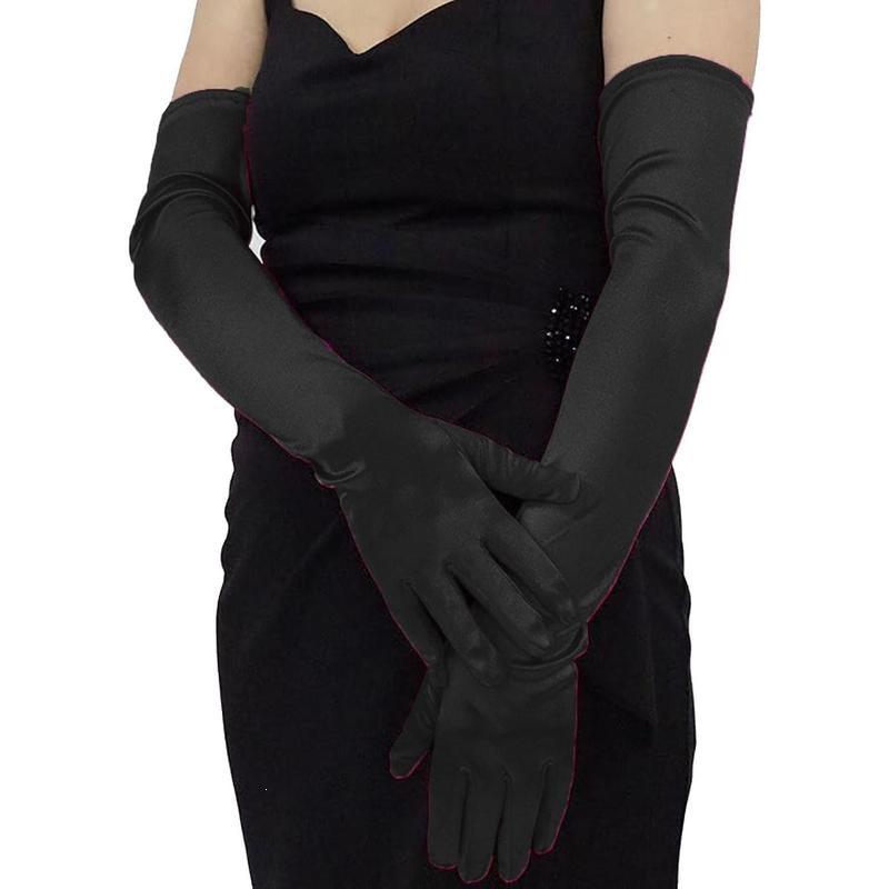 

Mary A 77865 vintage satin gloves prom gloves accessories Default item чорний