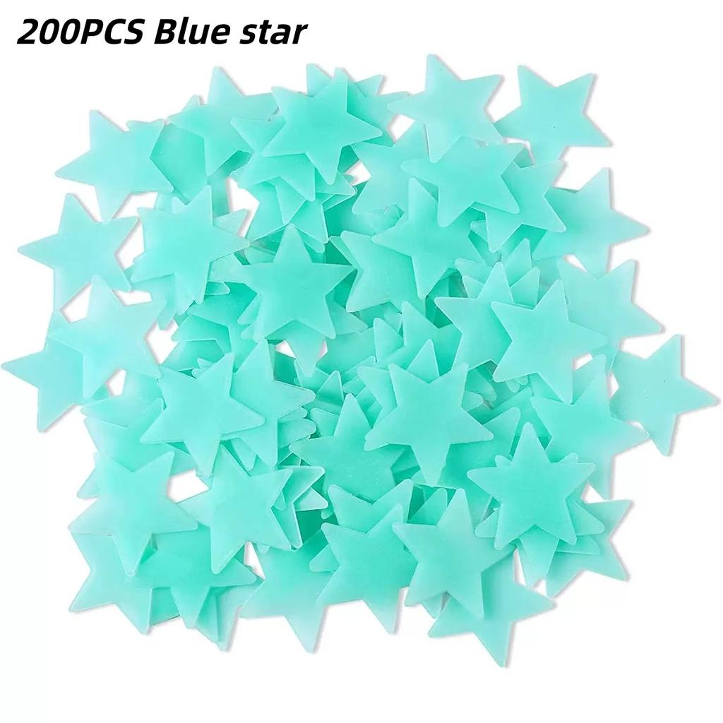 100/300 BUC Stele Luminoase în Întuneric Autocolante de Perete Fluorescente Adezive 3D Decorațiuni pentru Casă Cameră Copii Bebeluși Plafon