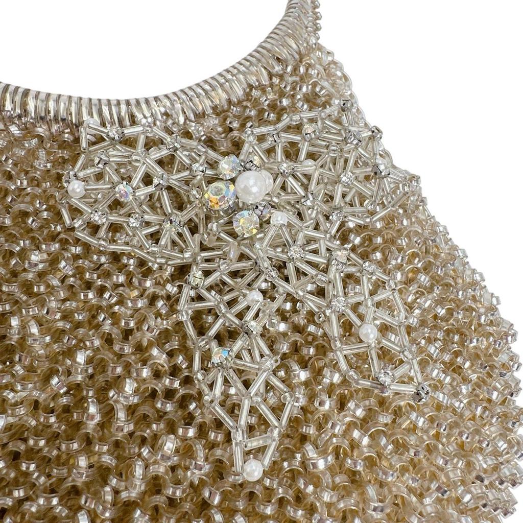 Anteprima Party Mini Bag Handbag Wire Beige Women Used