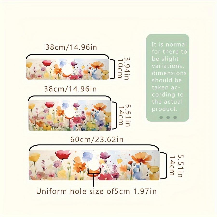 1Pcs Floral Starfis Faucet Absorbent Mat, Drainage Pad, Kitchen Sink, Countertop Drain Pad, Diatomaceous Mud Washbasin, Cuttable Quick Drying Pad