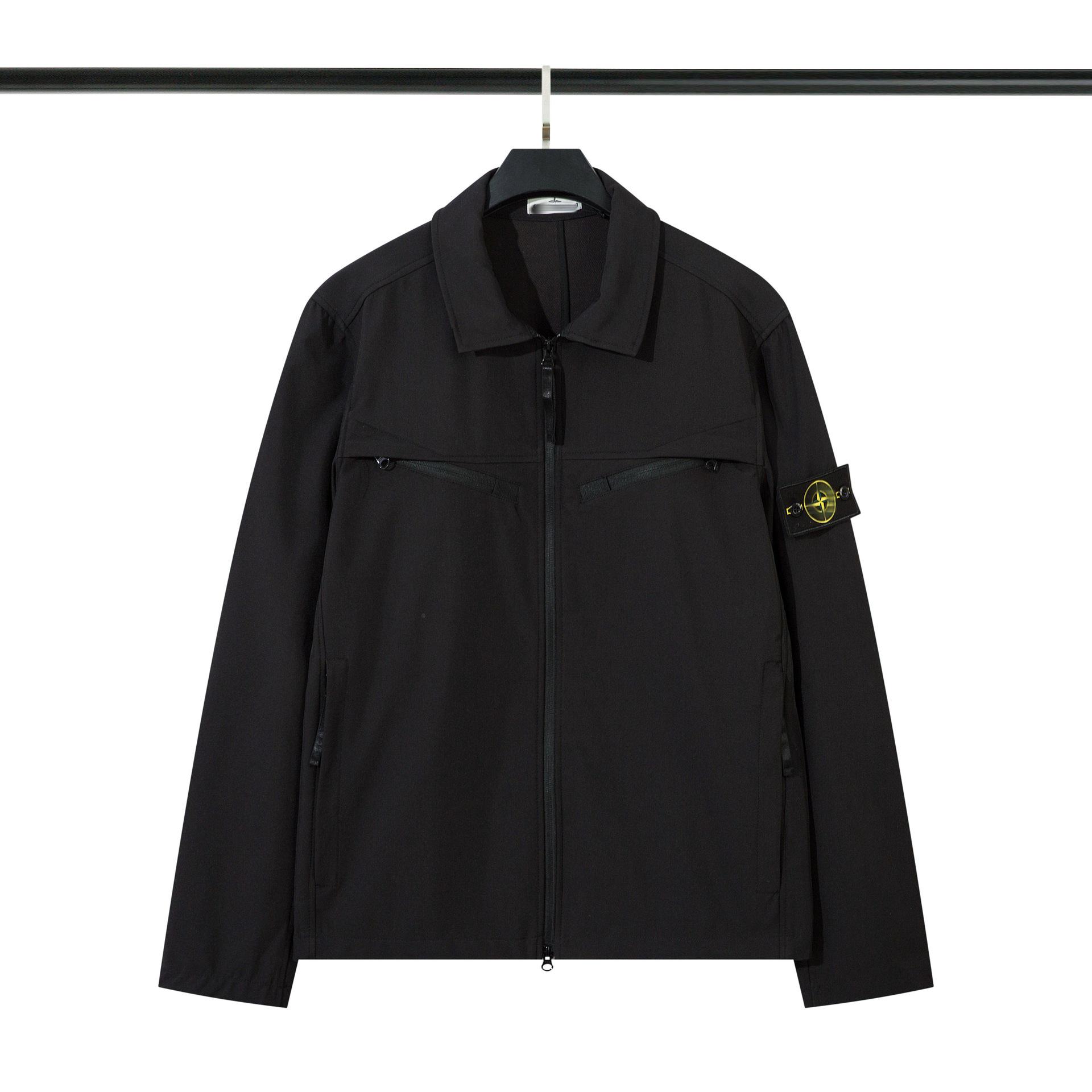 

Однотонная ветровка в стиле рубашки из мягкой оболочки, ветрозащитная XXL чёрный