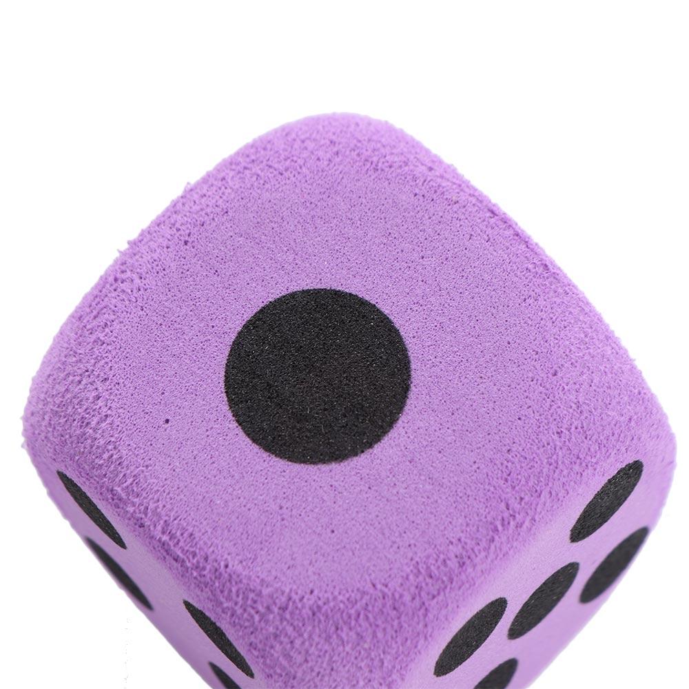 Soft Sponge Solid Dice Elastic 3.8cm Dot Dices Amusing Props Foam Dot Dice  Math Teaching