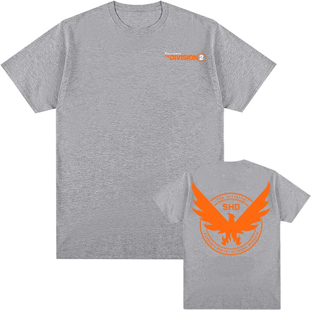 Game Tom Clancy's The Division 2 SHD Tees Short Sleeve Summer O-neck Male T-shirt Casual Fashion Design Graphic Print Merch