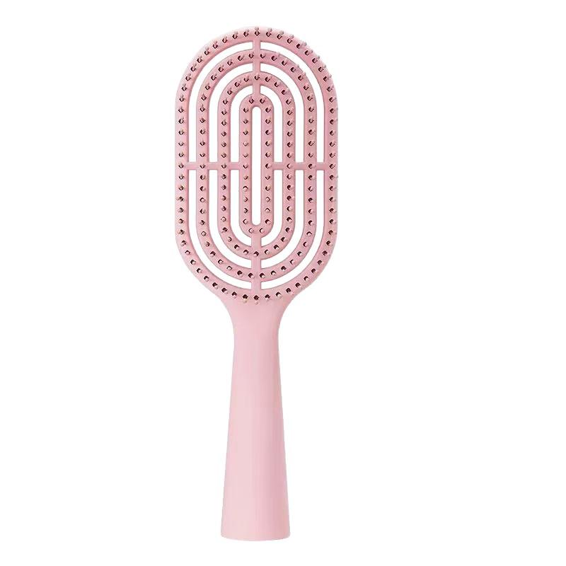 Cartoon Fluffy Bone Comb: Long Handle Student Styling Brush