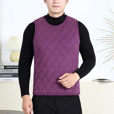 Men's Warm Thick Vest Without Marks Wear Windproof Cold-proof Vest