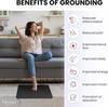 Grounding Cord, Earth Connected 15 Foot High Continuity Cord for Grounding Mat, Snap Connect.Use with Grounding Mats, Pads, Sheets