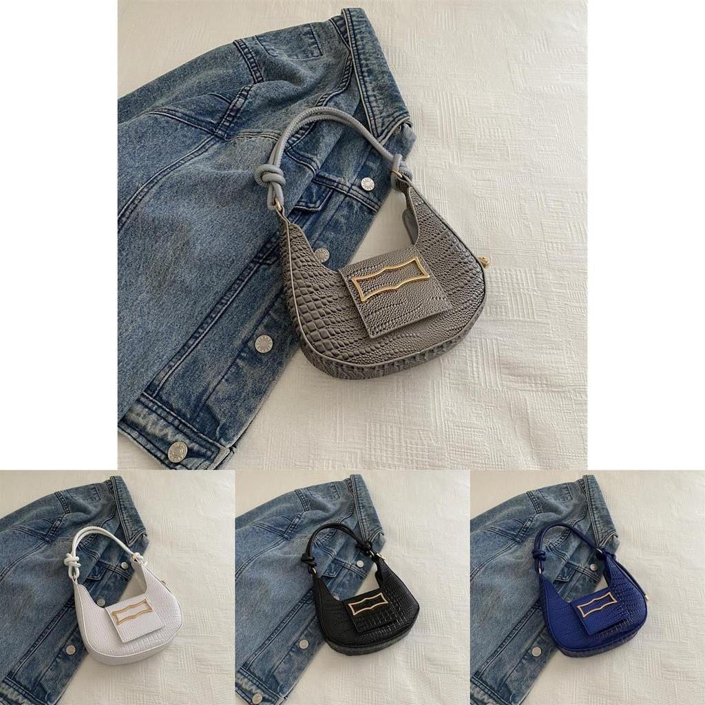 Trendy 2024 New Stylish Shoulder Bag Chic Solid Color Vintage Aesthetic Fashion