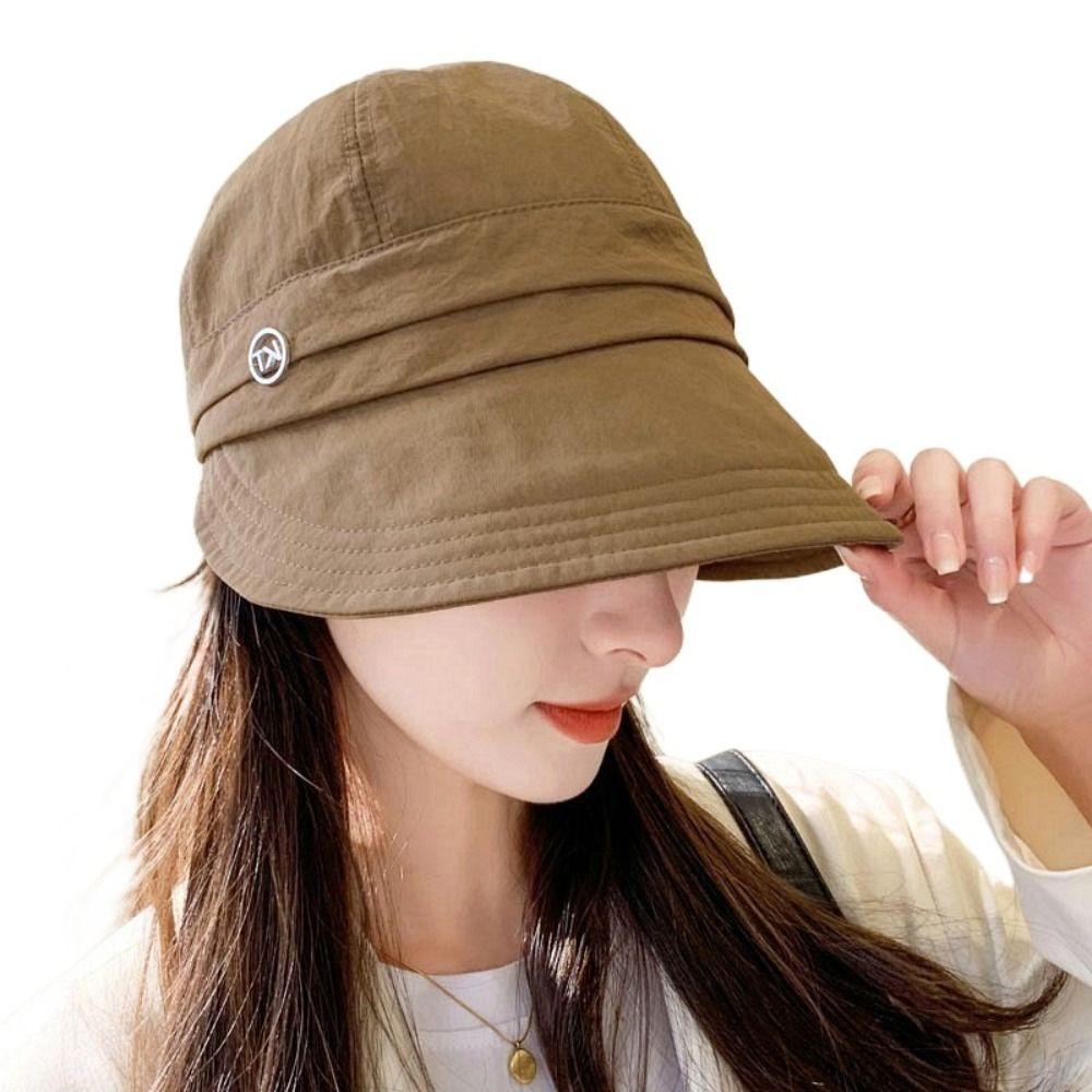 Adjustable Baseball Caps Big Brim Visor Cap Simple Sunshade Hat  Women Men