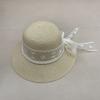 Delle Sweet Pearl Lace Bow Straw Hat Women'S Seaside Beach Hat French Straw Top Hat Sunscreen