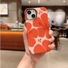Retro Vintage Boho Red Hibiscus Floral Print Pattern Film Art Aesthetic Protective Shockproof Bumper Phone Case Cover For iPhone 14 15 16 Pro Max Plus