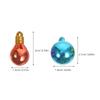 100pcs Mini Christmas Ball Ornaments Colorful Plastic Hanging Decorations Bulb Pendants For Holiday Party Xmas Tree Decoration