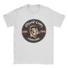 Men Stray Cats Band T Shirt Pure Cotton Tops Vintage Short Sleeve Round Neck Tees Plus Size T-Shirt