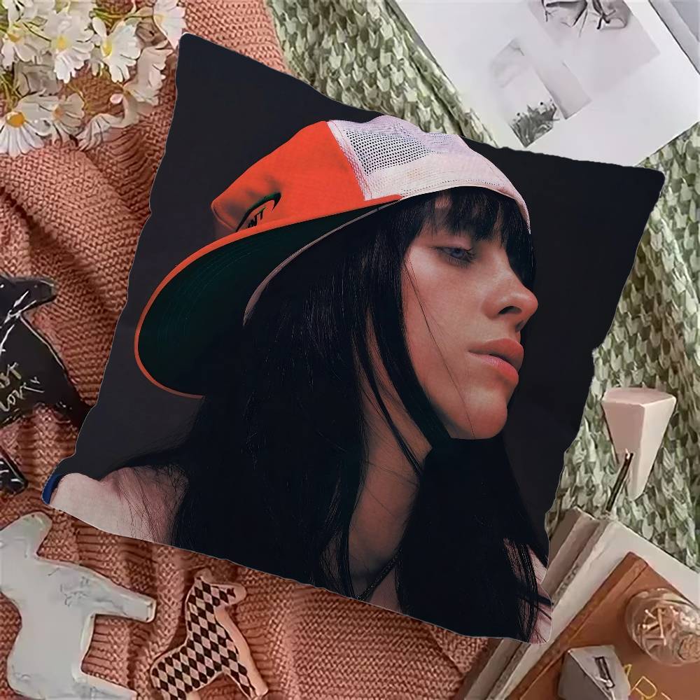 Sångaren Billie EilishS Kudde Animekudde Soffsäng Huvudkudde Överdrag Kuddfodral x cm Mode