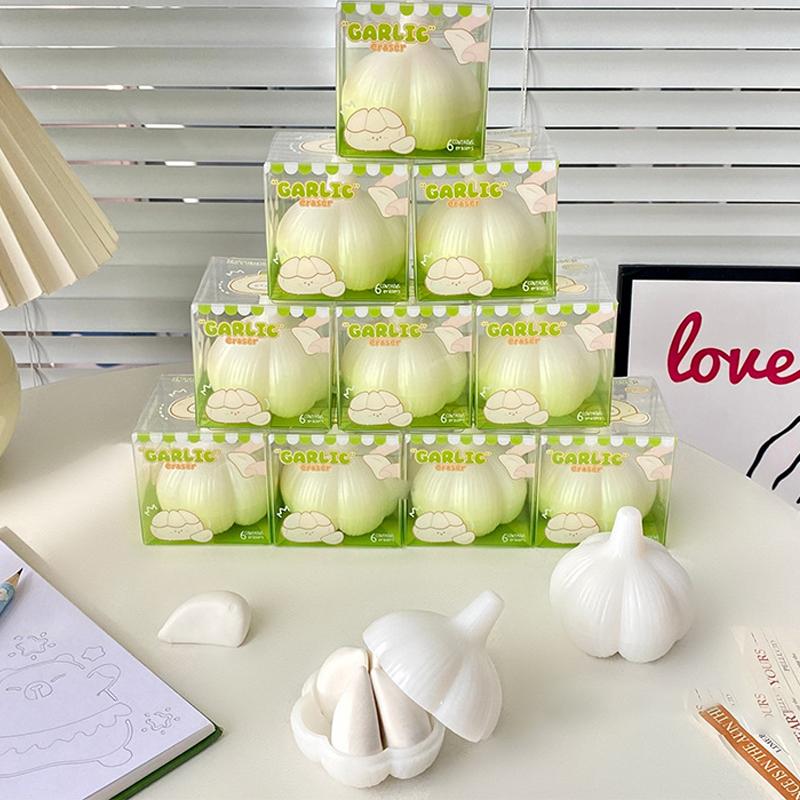 

Кавайный Милый Ластик в форме чеснока Забавный Креативный Ластик Ластики для письма и рисования Офисные принадлежности Студенческие канцелярские товары Подарки
