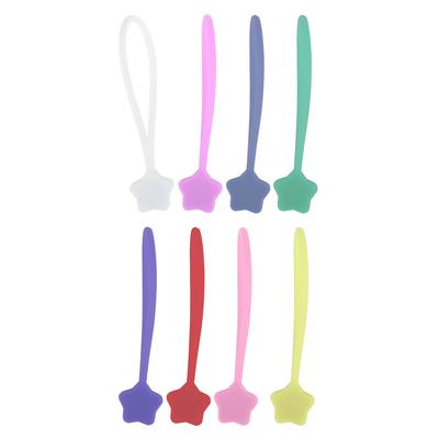 Star Phone Earphone Magnet Line Winder Concentrator Data Cable Winding Bundle Wire 8Colors