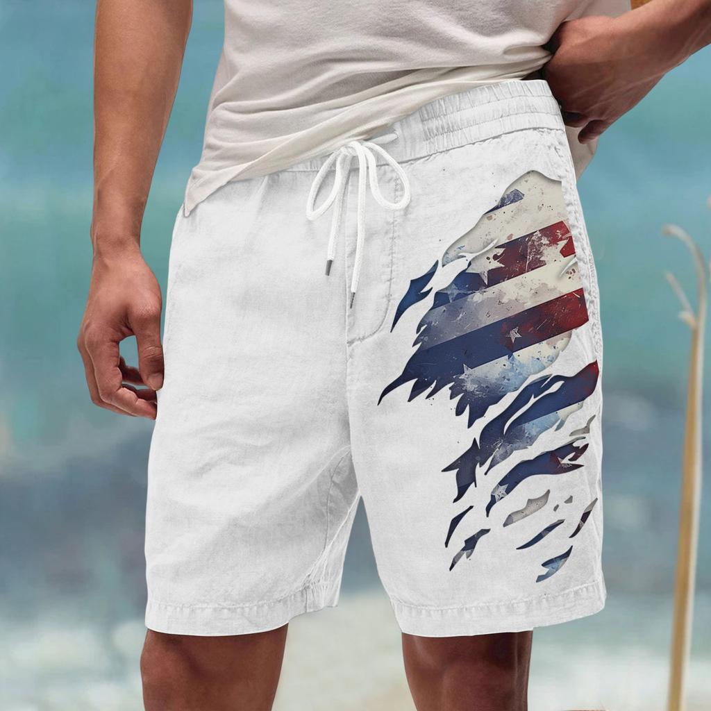 Men's Summer Large Casual Loose Sports Pants Beach Shorts