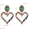 Women's Drop Earring Loving Alloy Rhinestone Red Exaggerate Full Crystal Earrings
