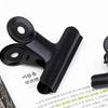 10PCS 50mm Black Metal Paper Binder Clips, Foldback Grip Clamps for Office/School