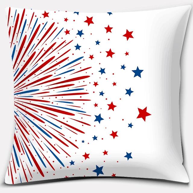 American Independence Day Series Love Usa Printed Square Home Decoration Pillowcase Cojines Decorativos Para Sof Akcesoria Kuch