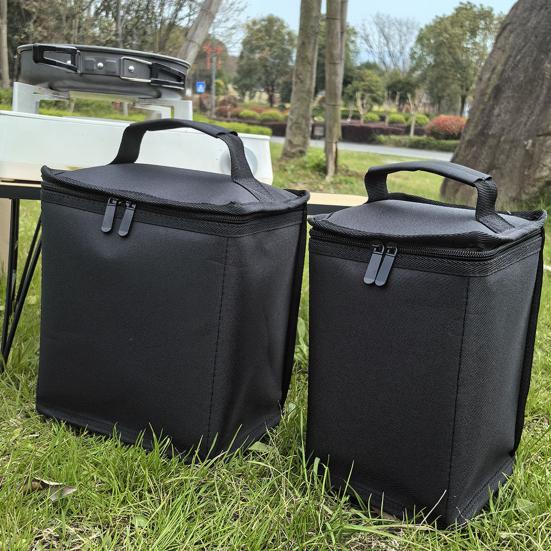 Camping Lantern Gas Tank Storage Bag with Zipper Soft Lining Large Capacity Portable Gas Tank Container Carrying Bag