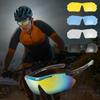 1Set Windproof Cycling Glass Set Dustproof Outdoor Sport Protective Glasses Set  Riding