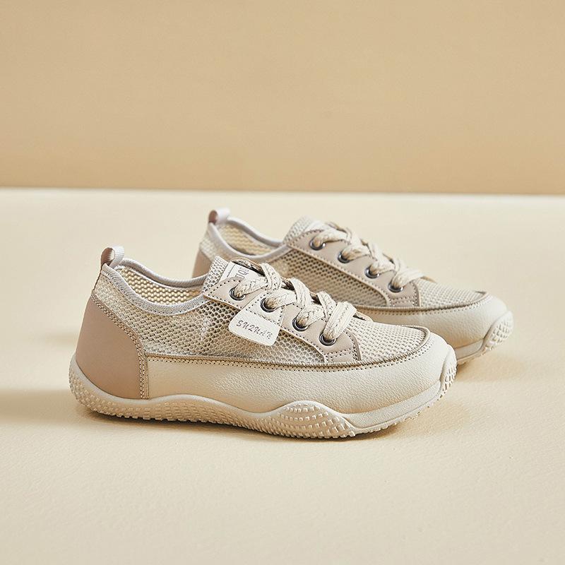 

Женские повседневные беговые кроссовки на платформе, летние прогулочные туфли с дышащей сеткой для женщин, противоскользящая удобная тренировочная обувь, теннисные кроссовки на шнуровке 40