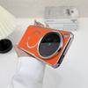 For VIVO X300 Ultra X200 Pro Mini Case Magnetic Wireless Charger PC Hard Shell Shockproof Protective Vegan Leather Back Cover