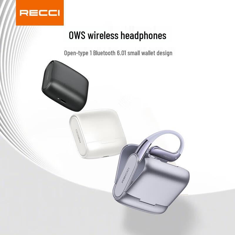 Recci REP-W102 Hi-Res Open-Ear Hook Bluetooth Headphones