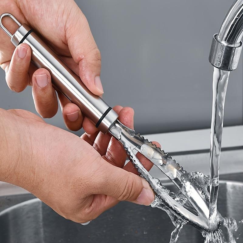 1PC Stainless Steel Fish Scale Planer Tool Kitchen Household Fish Scale Scraper Manual Fish Knife Kitchen Scale Removal Gadget