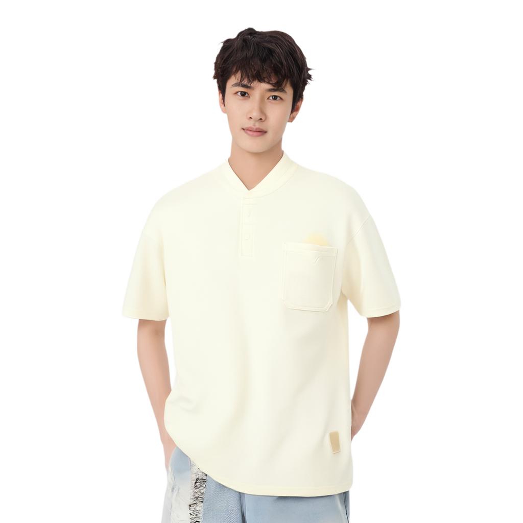 Li Ning x CHENGLONG,LIANMINGKUAN Polo Shirt Men's Papyrus White APLU029-2