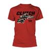 CLUTCH - PURE ROCK WIZARDS (RED) RED T-Shirt Small